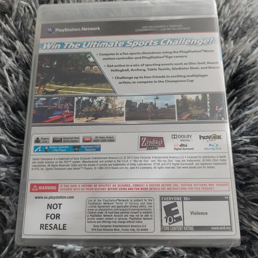 Sony Sports Champions for‎ PS3 - Gray